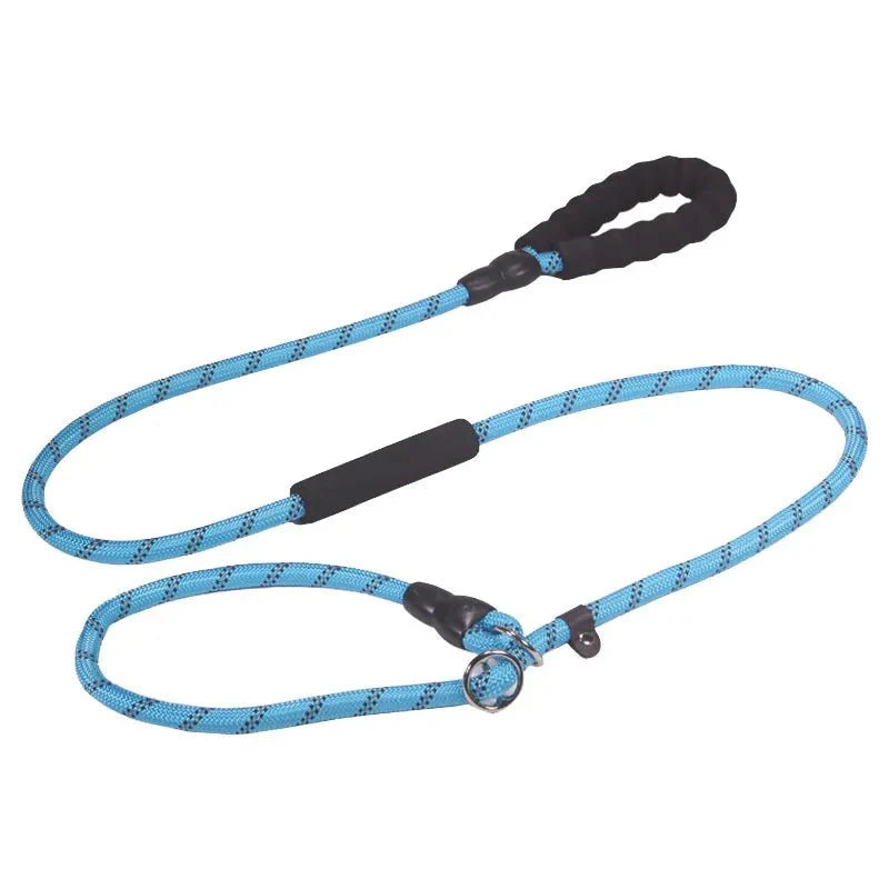 Dailypets Reflective Slip Dog Leash with Padded Handle and Adjustable Collar Loop 180 cm