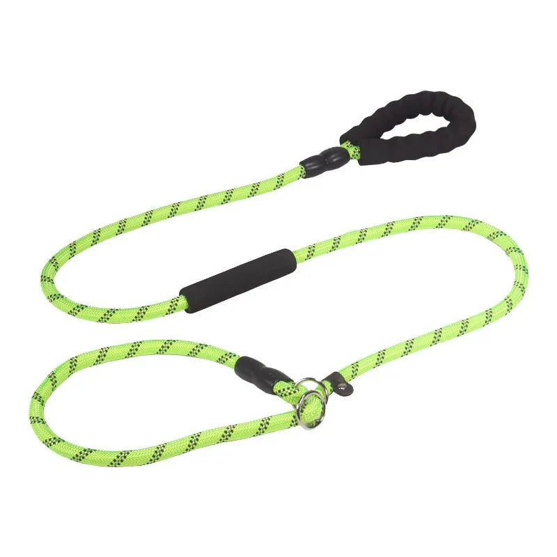 Dailypets Reflective Slip Dog Leash with Padded Handle and Adjustable Collar Loop 180 cm