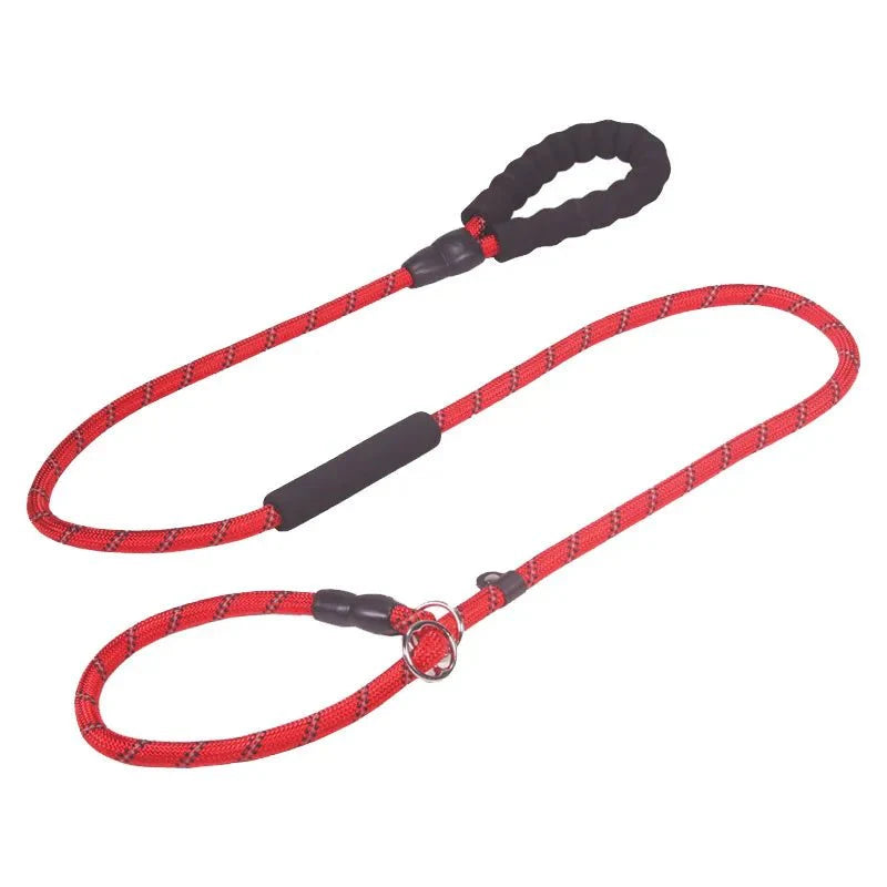 Dailypets Reflective Slip Dog Leash with Padded Handle and Adjustable Collar Loop 180 cm