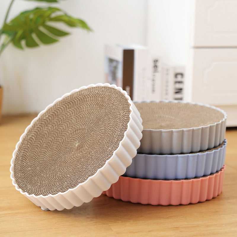 Dailypets Premium Round Cat Scratching Board – Long-Lasting Corrugated Design
