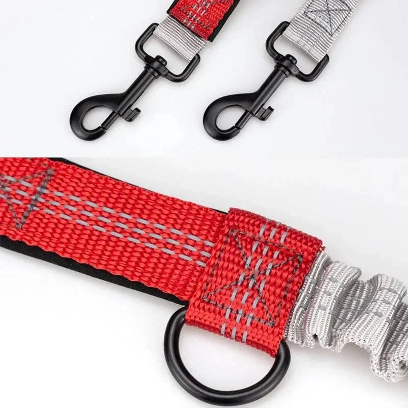 Dailypets Hands-Free Bungee Dog Leash with Adjustable Waist Belt for Walking and Running