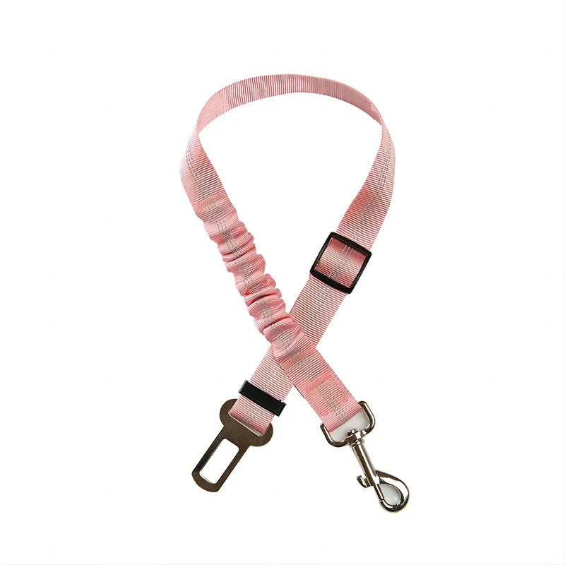 Dailypets Adjustable Dog Car Seat Belt with Reflective Nylon & Elastic Safety Design