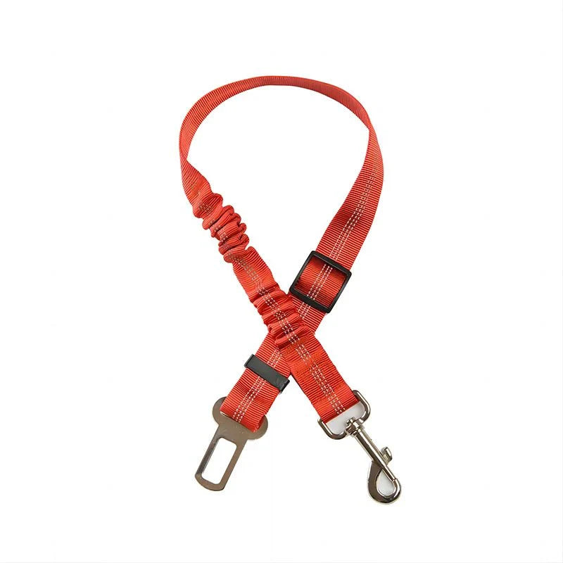 Dailypets Adjustable Dog Car Seat Belt with Reflective Nylon & Elastic Safety Design