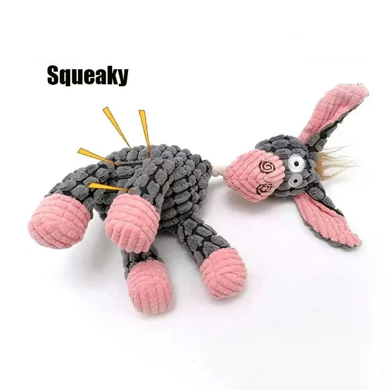 Dailypets Durable Plush Toy with Built-In Squeaker