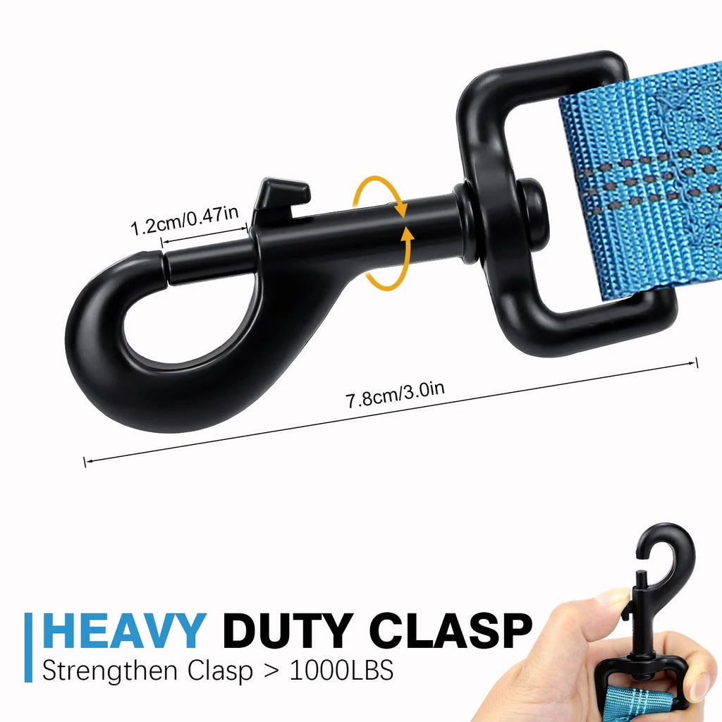 Dailypets Shock-Absorbing Bungee Dog Leash with Dual Padded Handles for Training