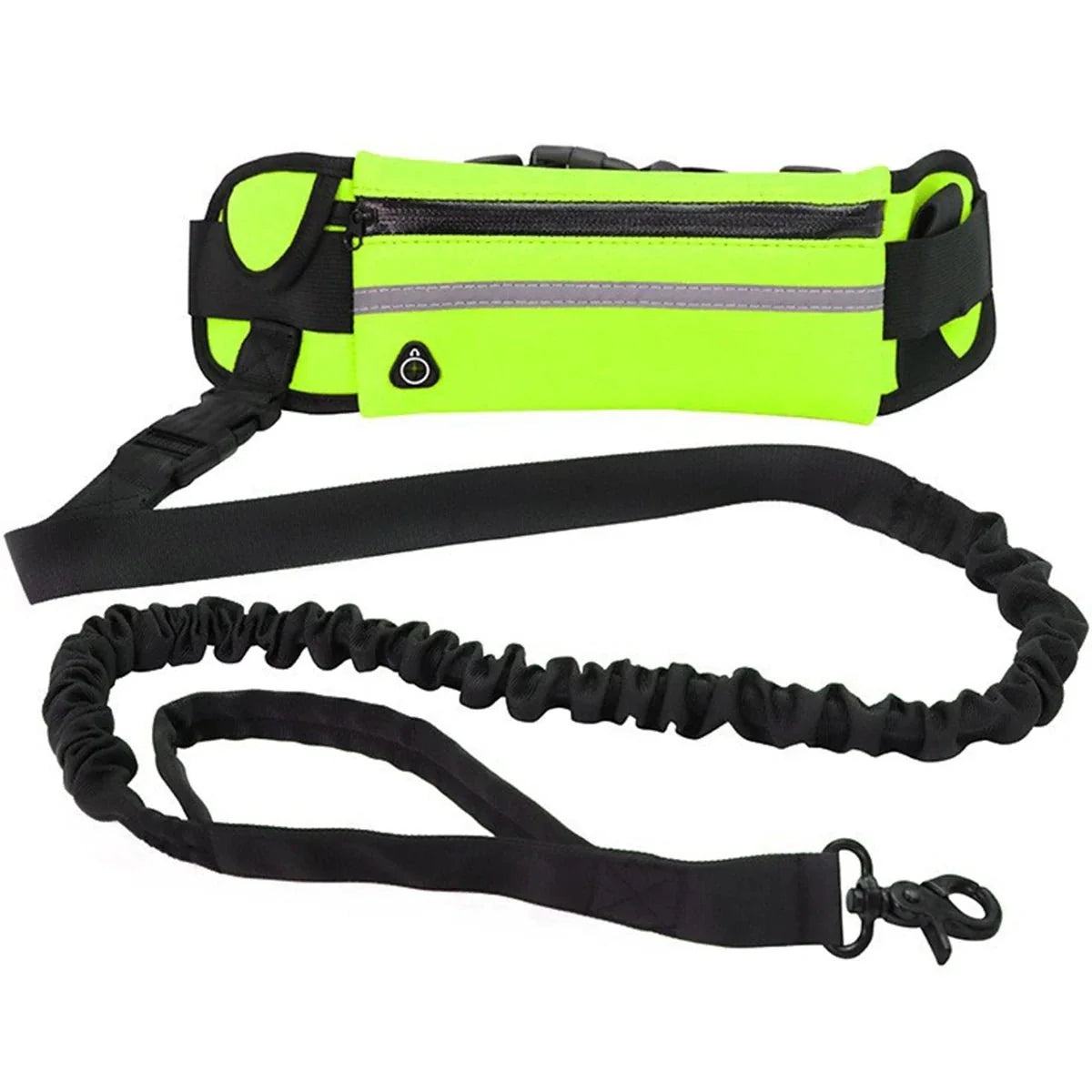 Dailypets Hands-Free Running Dog Leash with Waist Bag & Shock-Absorbing Bungee