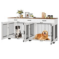 Dailypets Grand Dual Dog Cabinet with Triple Drawers & Divider