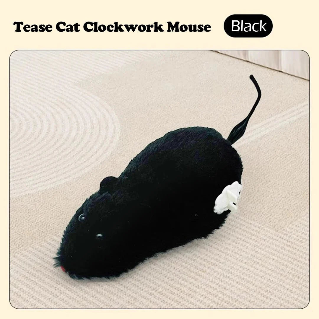 Dailypets Interactive Wind-Up Mouse Toy for Cats with Battery-Free Rolling Motion