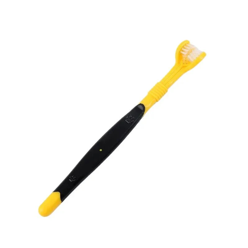 Dailypets Triple-Sided Pet Toothbrush for Easy Daily Dental Care of Dogs and Cats