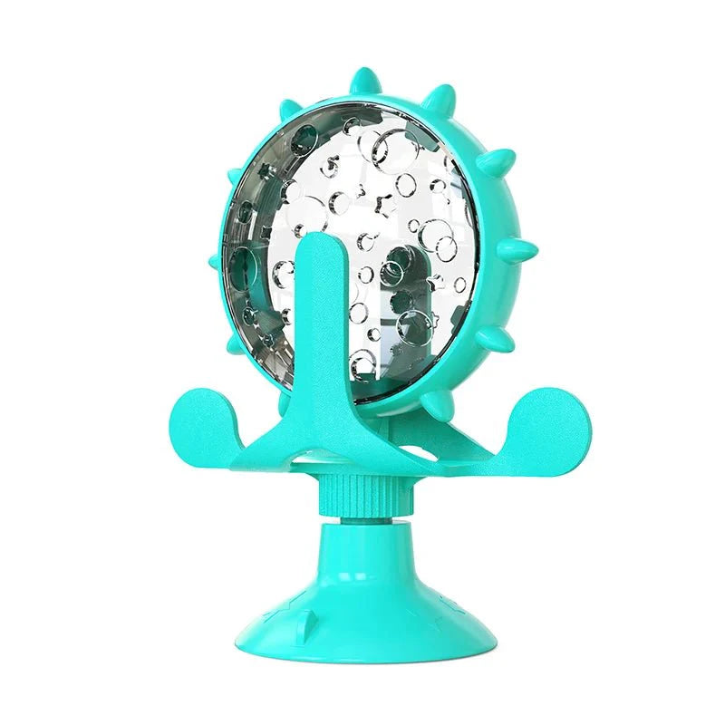 Dailypets Interactive Treat Dispenser Wheel for Pets with Suction Cup Puzzle Feeder