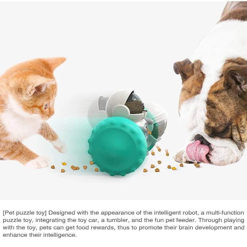 Dailypets Interactive Treat Tumbler for Pets with Slow Feeding & Puzzle Play Design