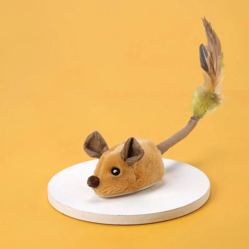 Dailypets Automatic Cat Toy, Plush Moving Mouse for Active Indoor Play