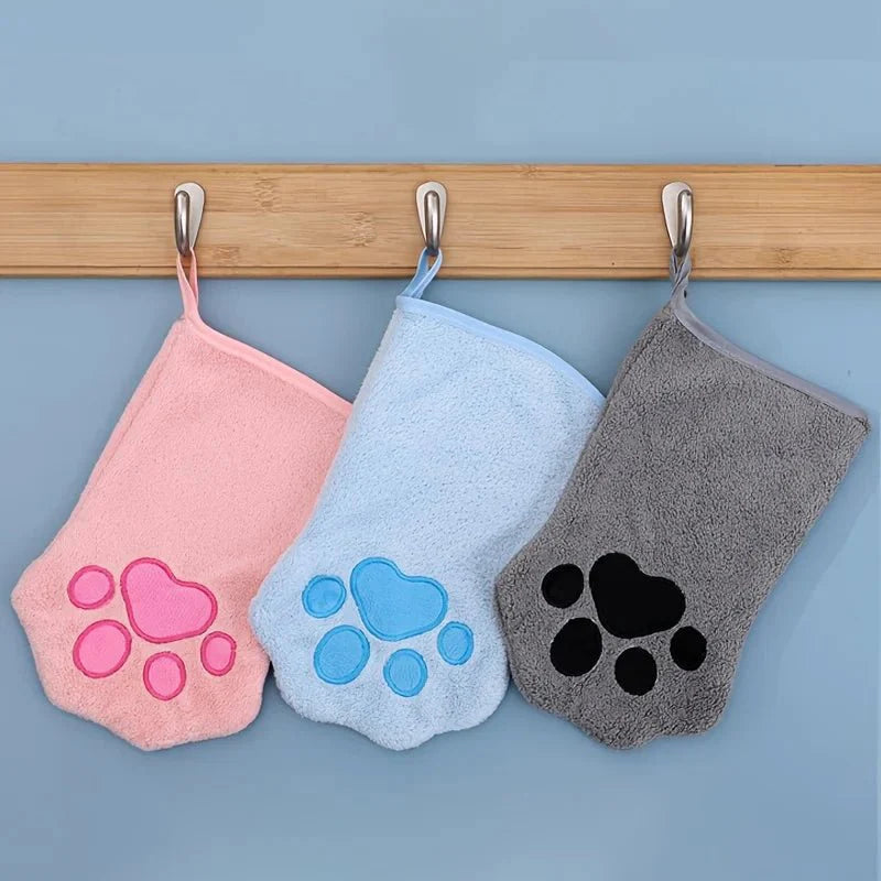 Dailypets Soft Microfiber Pet Drying Glove for Dogs and Cats Everyday Grooming