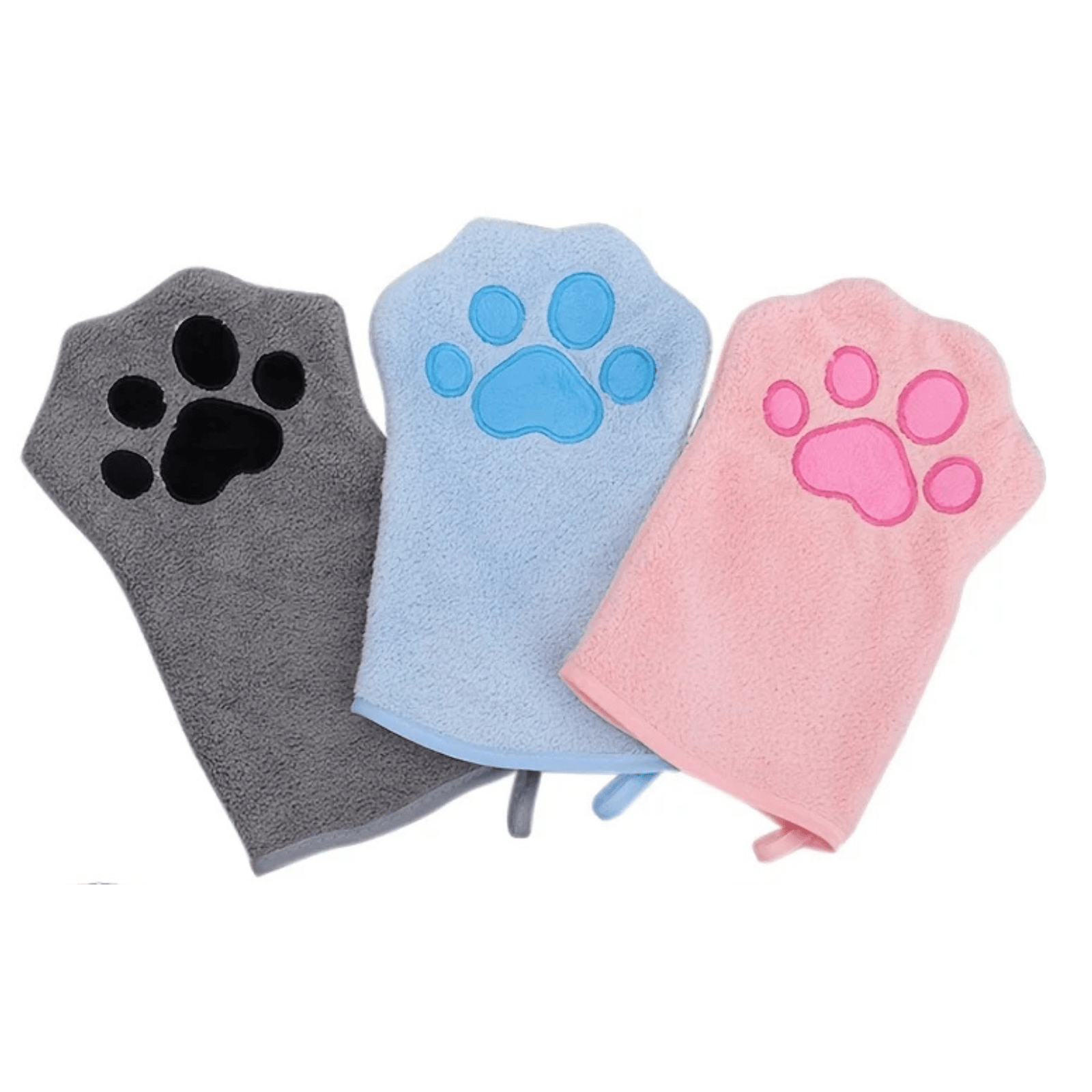 Dailypets Soft Microfiber Pet Drying Glove for Dogs and Cats Everyday Grooming