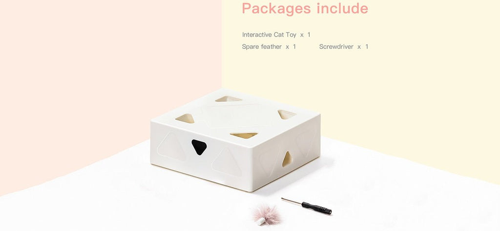 Dailypets Magic Feather Box – Automatic Cat Enrichment Toy