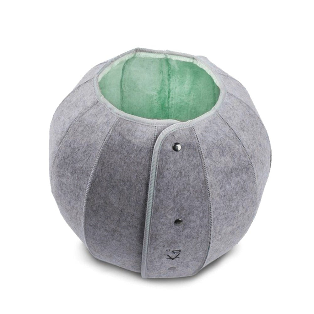Dailypets Round Cat Cave Bed, Shell Style Lounge with Plush Interior
