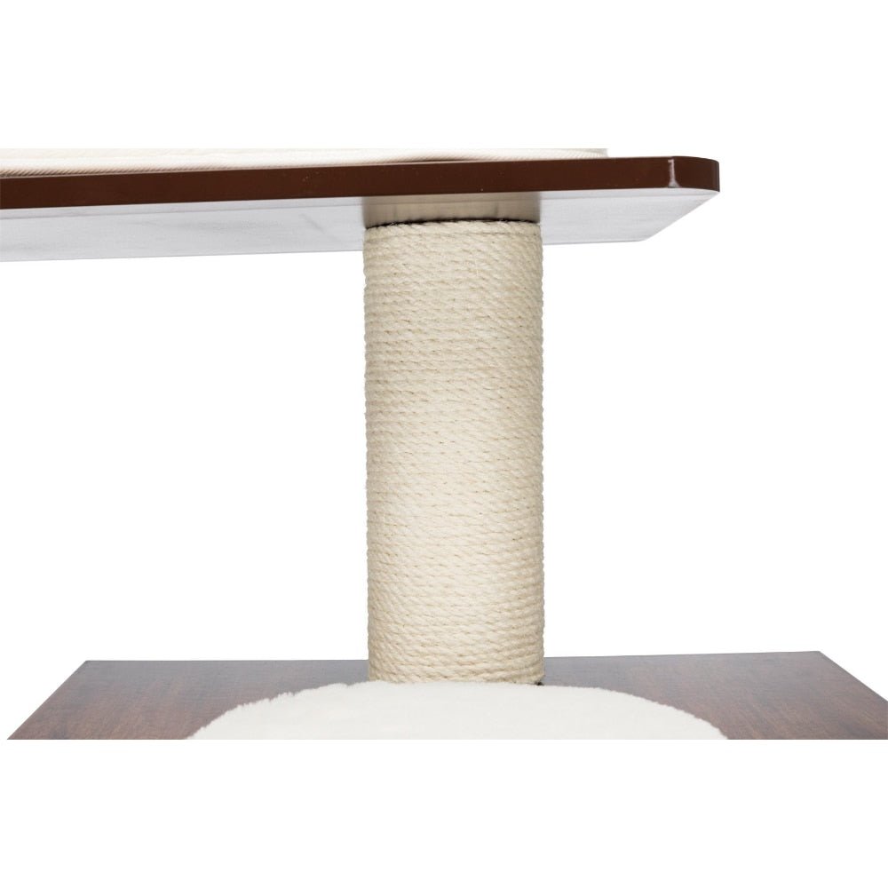 Dailypets Square Modern Cat Tree – 31-Inch Indoor Cat Tower with Condo & Interactive Toy