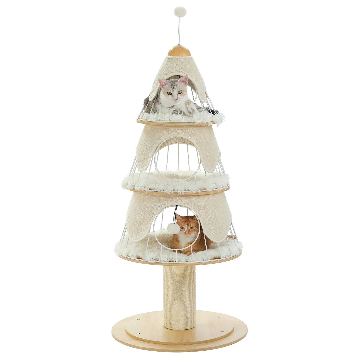 Dailypets Premium Christmas Cat Tree – Festive Multi-Level Cat Tower for Indoor Cats
