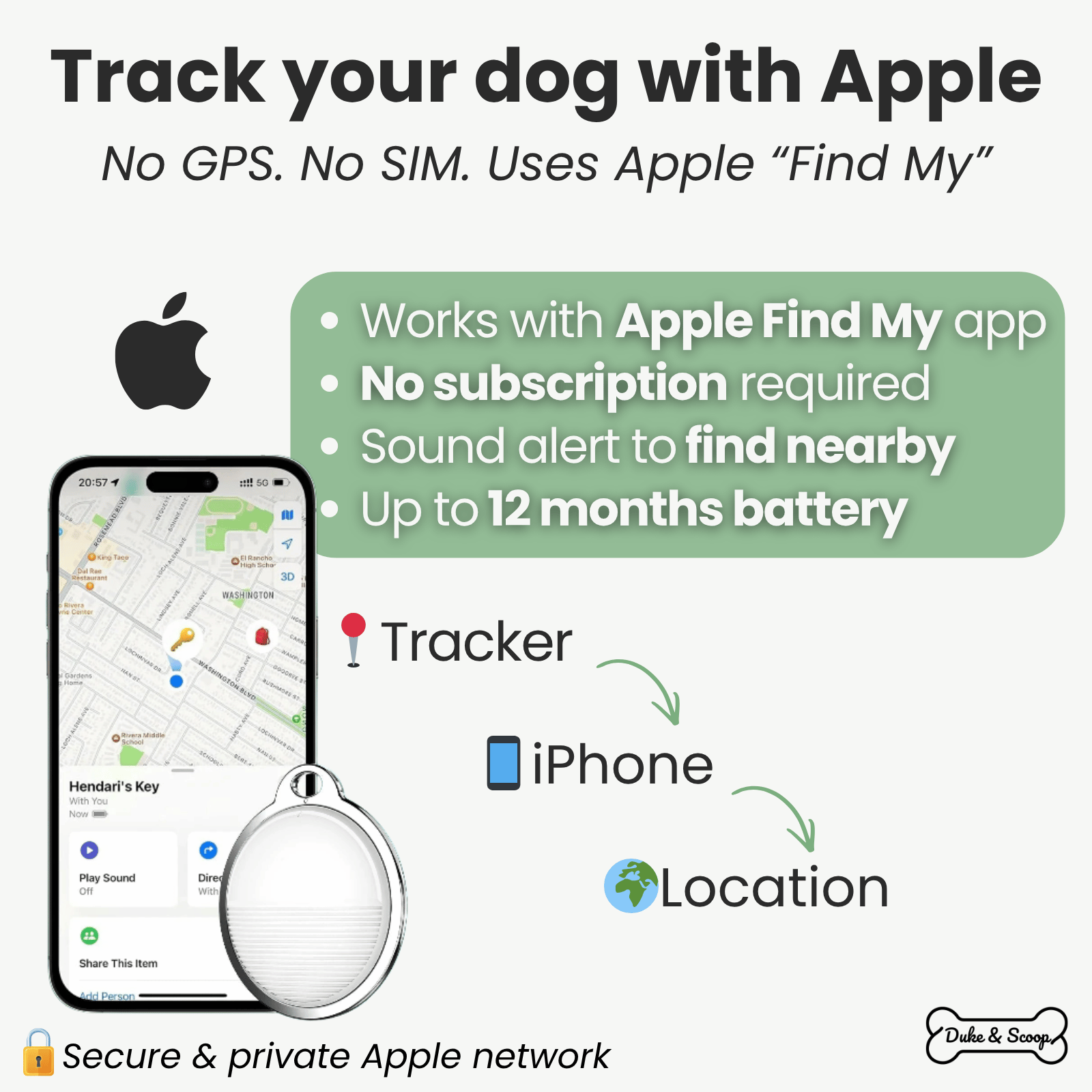 Dailypets SmartTag Pet Collar Set with Apple Find My Compatibility and Reflective Design