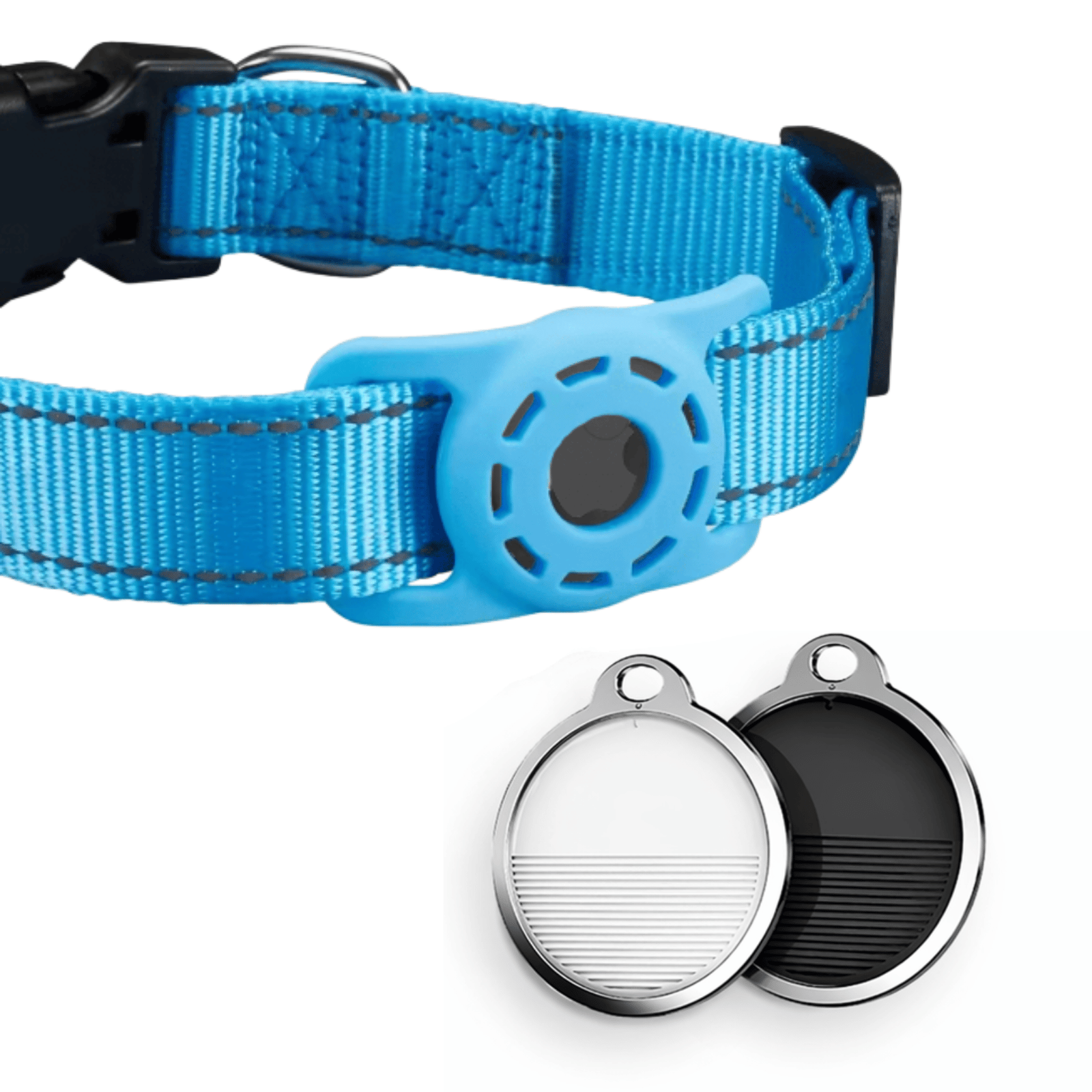 Dailypets SmartTag Pet Collar Set with Apple Find My Compatibility and Reflective Design