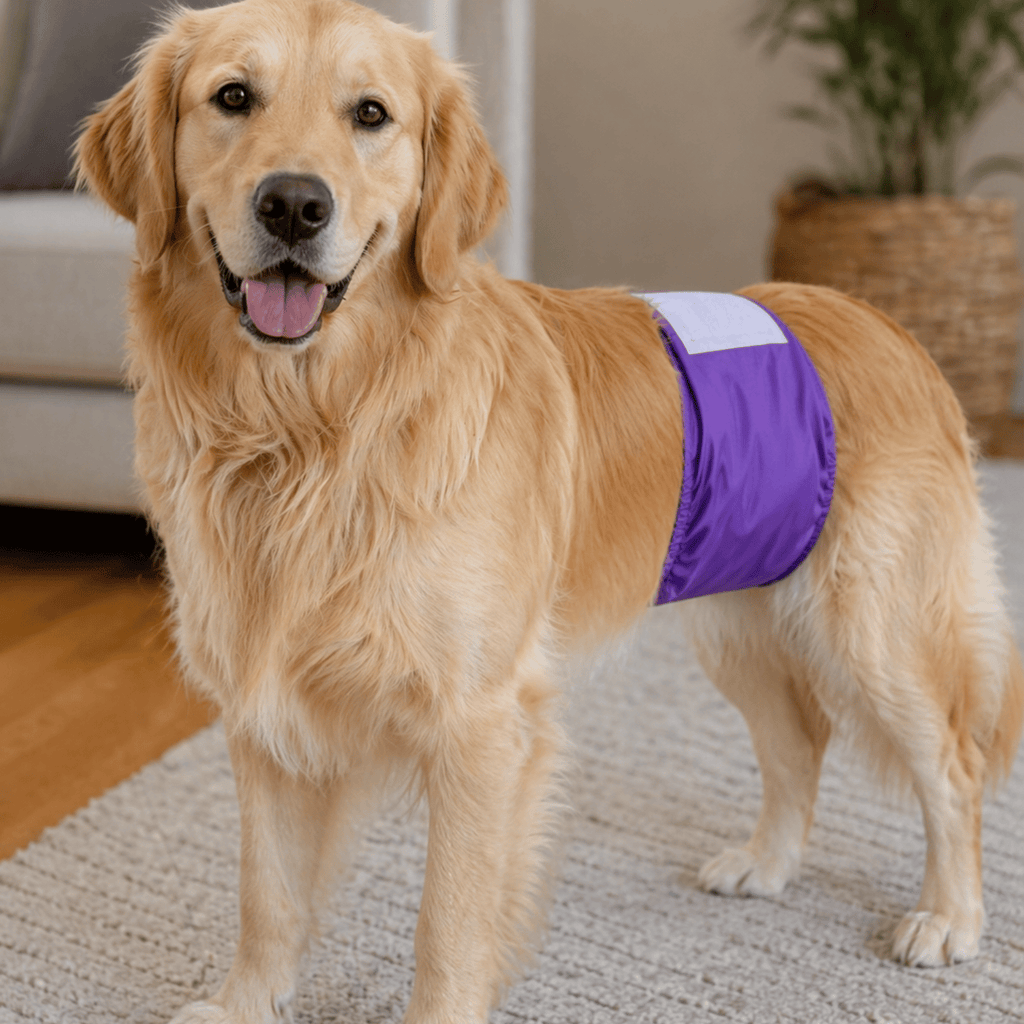 Dailypets Washable Male Dog Belly Wrap with Soft Comfortable Adjustable Fit Daily