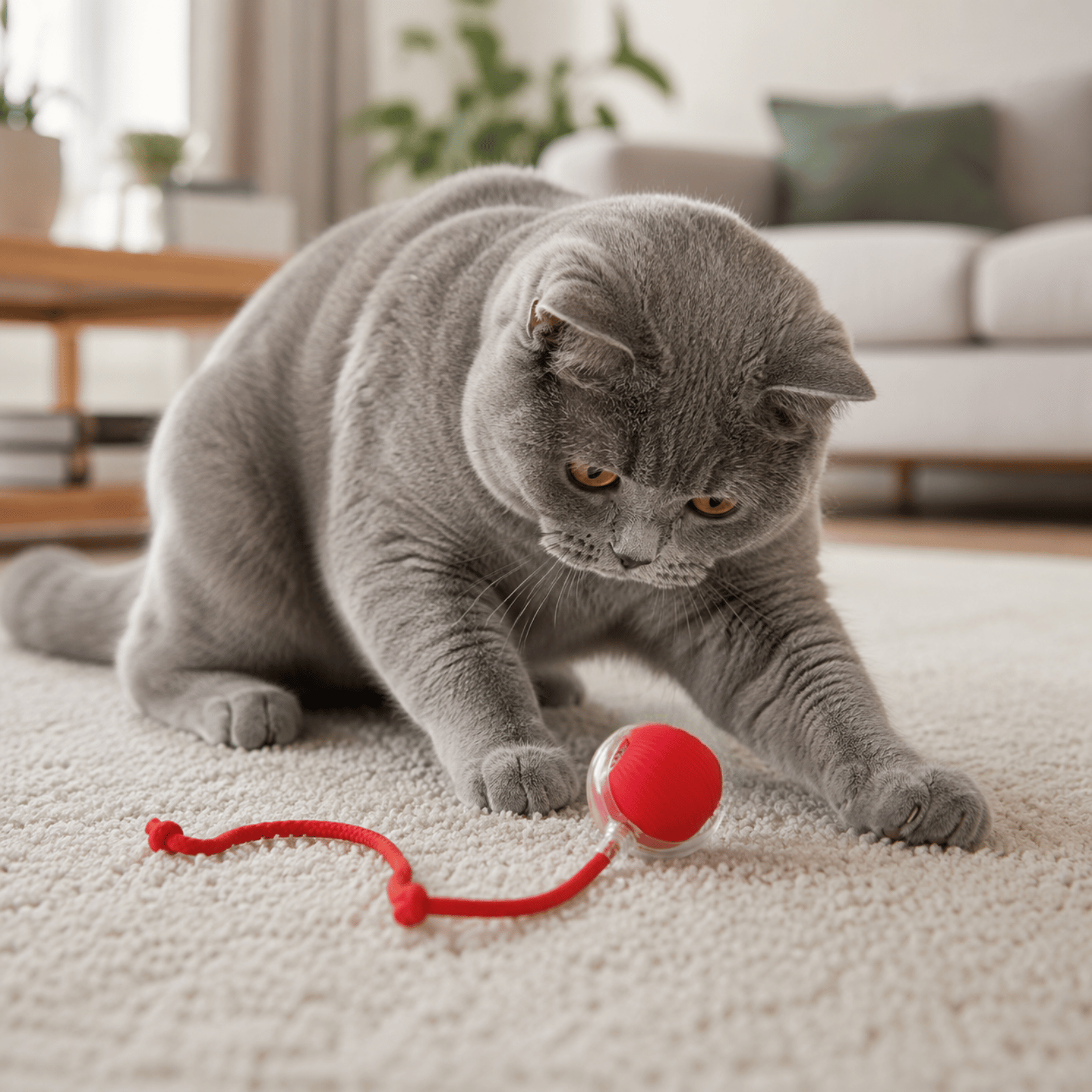 Dailypets Automatic Interactive Pet Ball with Smart Motion and USB Rechargeable Design