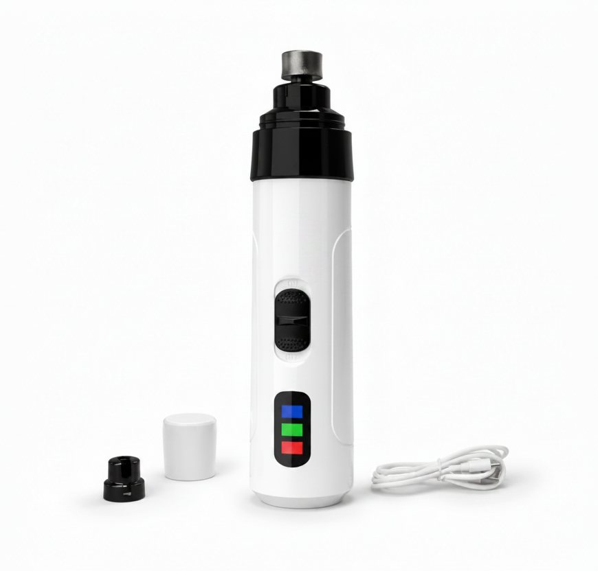 Dailypets Quiet Rechargeable Pet Nail Grinder with Dual Speed for Dogs and Cats