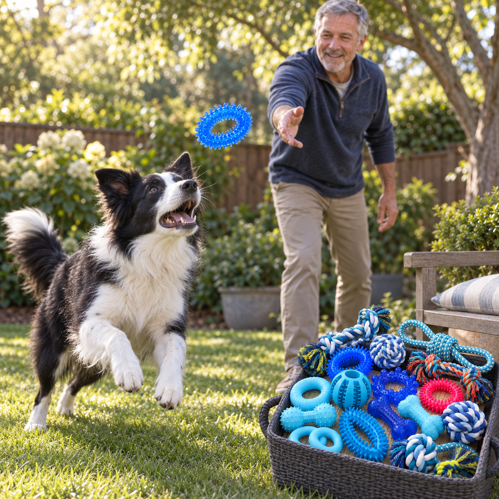 POUPIPETS Puppy Chew Toys – 20 Pack Teething & Rope Toy Set for Puppies & Small Dogs